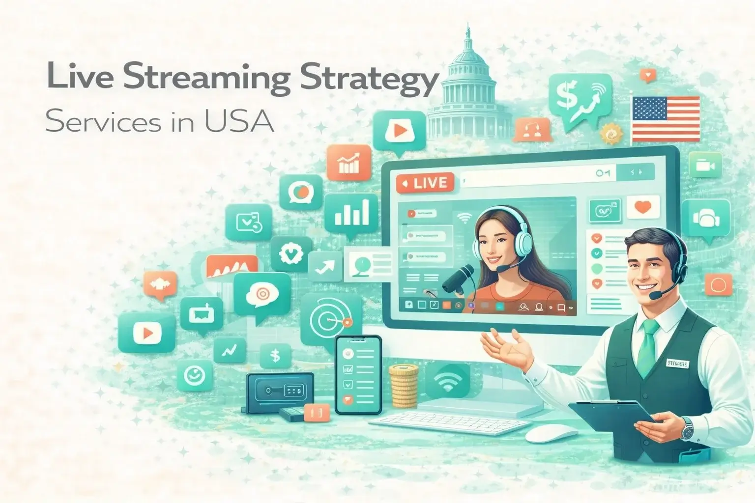 Live Streaming Illustration